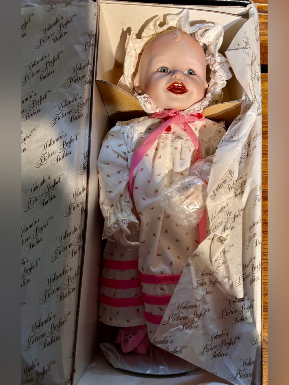 Vintage 1987 Yolanda Bello “Sarah” Porcelain Baby Doll – Edwin M. Knowles
